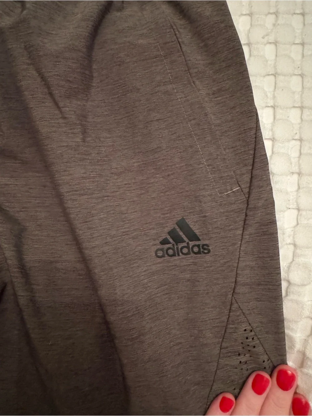 adidas Olive Green and Black Athletic Shorts